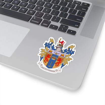 Arms of Kings College London (United Kingdom) (Coat of Arms) STICKER Vinyl Kiss-Cut Decal