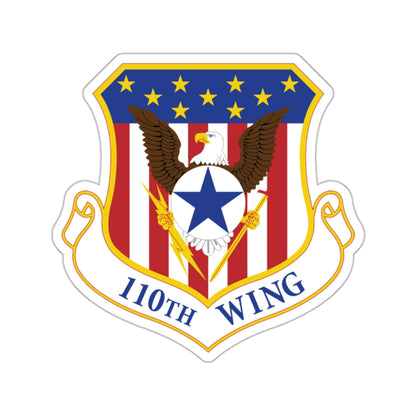 110th Wing emblem (U.S. Air Force) STICKER Vinyl Kiss-Cut Decal-2 Inch-White-The Sticker Space