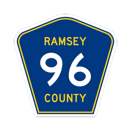 Ramsey County 96 MN (Minnesota) (Road Sign) STICKER Vinyl Kiss-Cut Decal