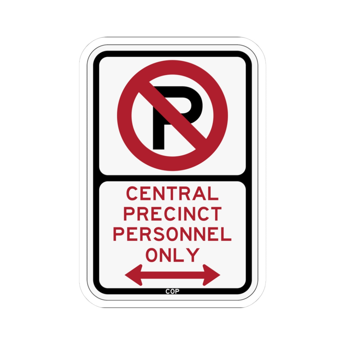 PBOT Road sign P4075D (Oregon) (Road Sign) STICKER Vinyl Kiss-Cut Decal
