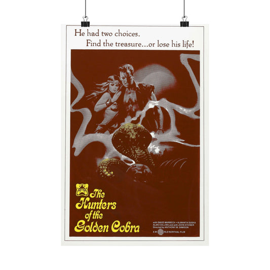 THE HUNTERS OF THE GOLDEN COBRA (2) 1982 - Paper Movie Poster-12″ x 18″-The Sticker Space