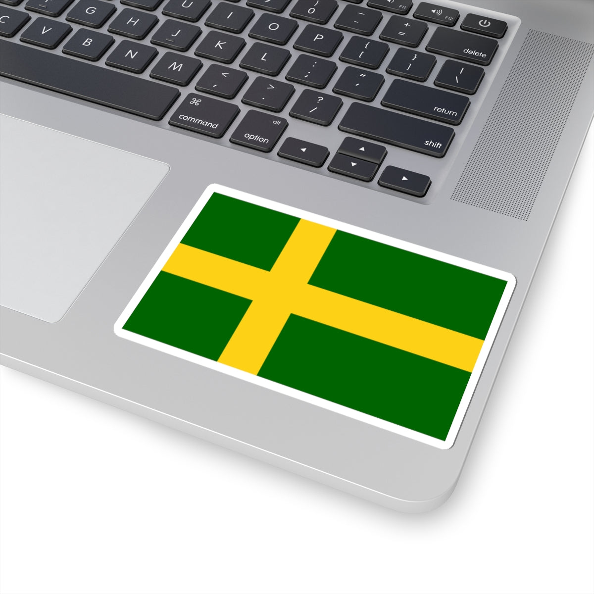 Flag of Oland (Sweden) STICKER Vinyl Kiss-Cut Decal