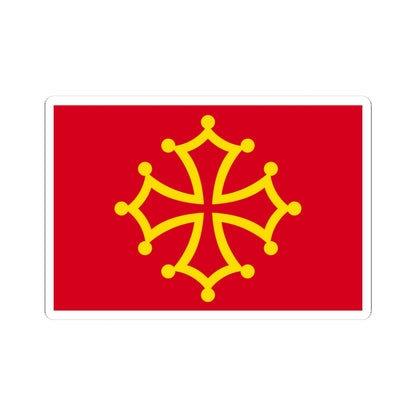 Flag of Occitania (France) STICKER Vinyl Kiss-Cut Decal