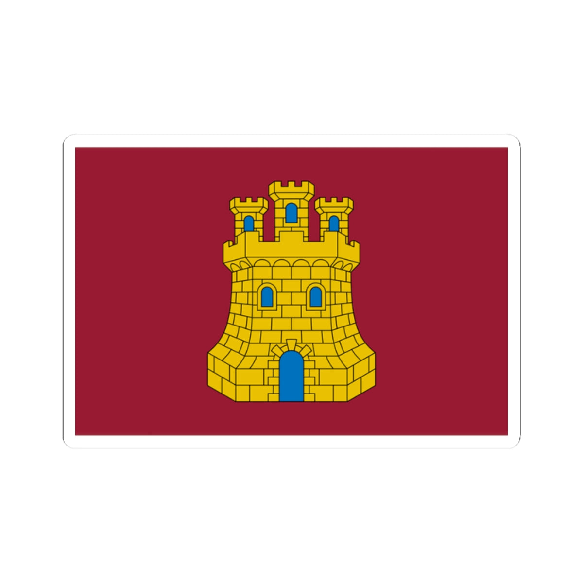 Pendon de Castilla (Spain) STICKER Vinyl Kiss-Cut Decal