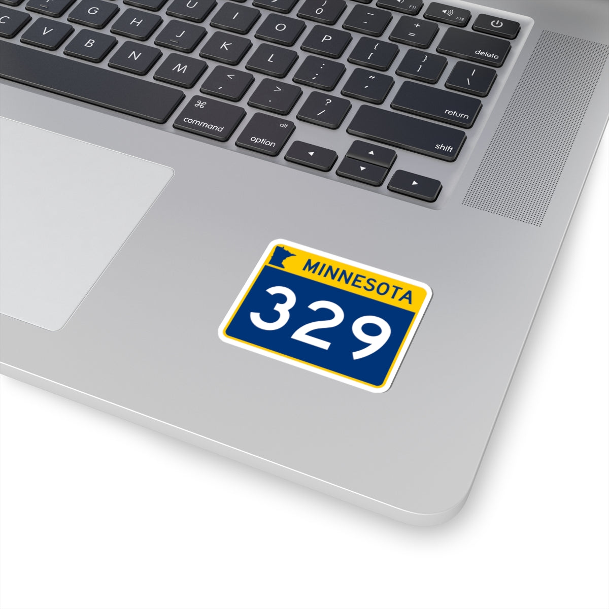 MN-329 wide (Minnesota) (Road Sign) STICKER Vinyl Kiss-Cut Decal