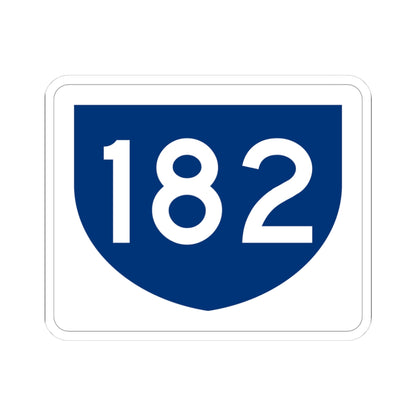 PR primary 182 (Puerto Rico) (Road Sign) STICKER Vinyl Kiss-Cut Decal