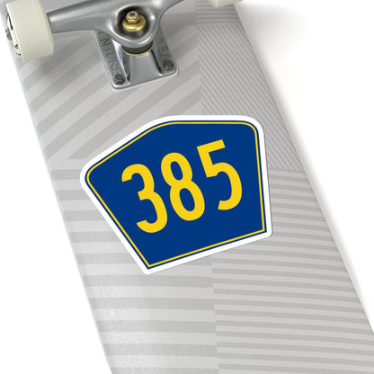 PR secondary 385 (Puerto Rico) (Road Sign) STICKER Vinyl Kiss-Cut Decal