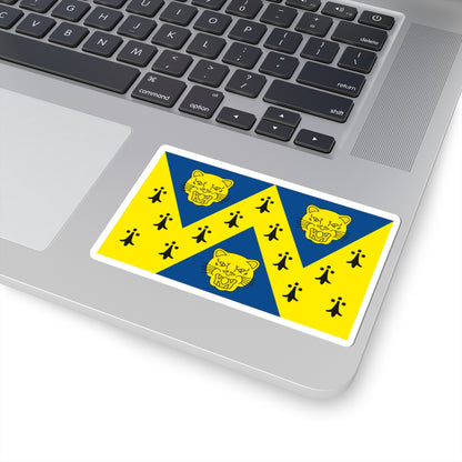 Flag of Shropshire (England) STICKER Vinyl Kiss-Cut Decal