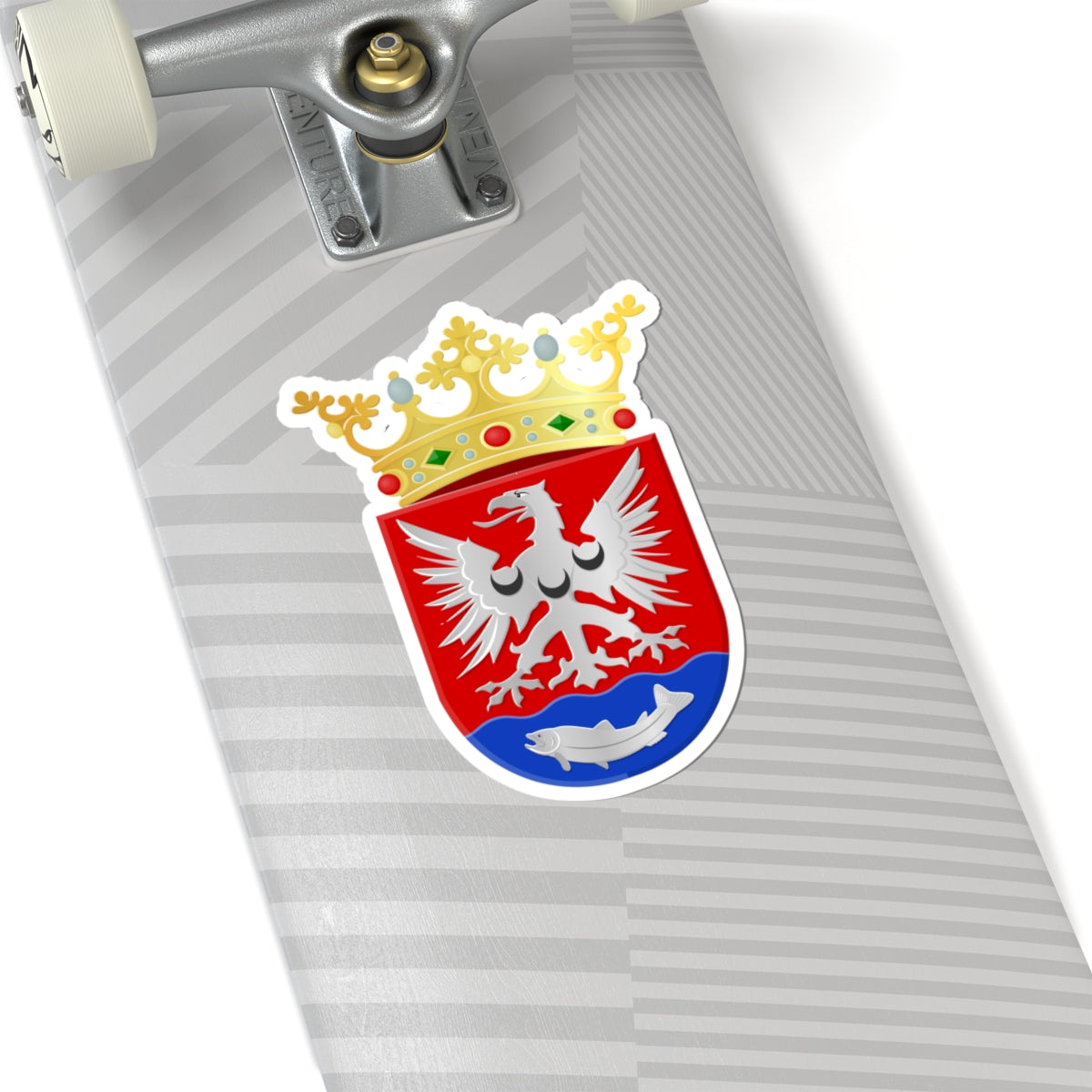 Bergambacht wapen 1985 (Netherlands) (Coat of Arms) STICKER Vinyl Kiss-Cut Decal