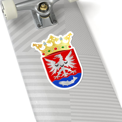 Bergambacht wapen 1985 (Netherlands) (Coat of Arms) STICKER Vinyl Kiss-Cut Decal