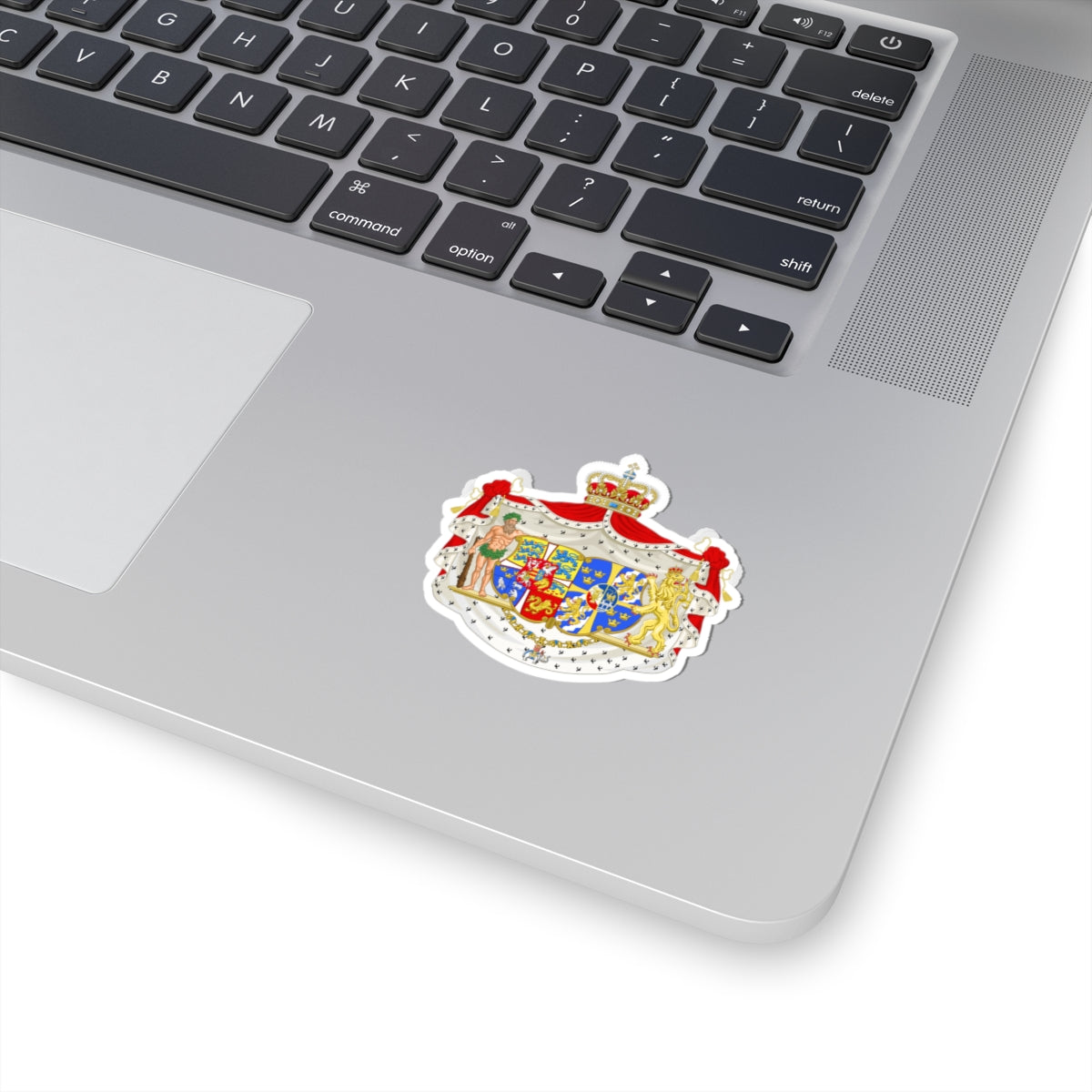 Armoiries de la reine Ingrid de Danemark (Denmark) (Coat of Arms) STICKER Vinyl Kiss-Cut Decal