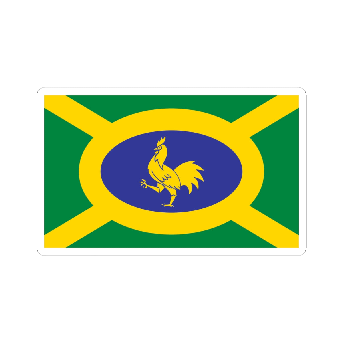 Penkhull village flag (England) STICKER Vinyl Kiss-Cut Decal