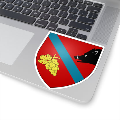 Azzaba CoA French Algeria (Algeria) (Coat of Arms) STICKER Vinyl Kiss-Cut Decal