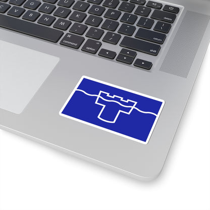 County Flag of Tyne  Wear (England) STICKER Vinyl Kiss-Cut Decal