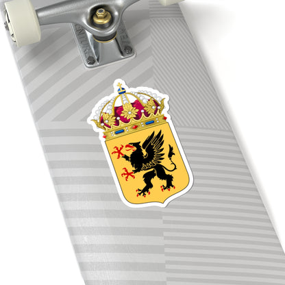Södermanlands vapen crown (Sweden) (Coat of Arms) STICKER Vinyl Kiss-Cut Decal