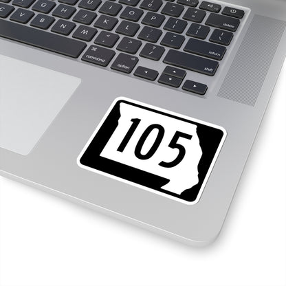 MO-105 (Missouri) (Road Sign) STICKER Vinyl Kiss-Cut Decal
