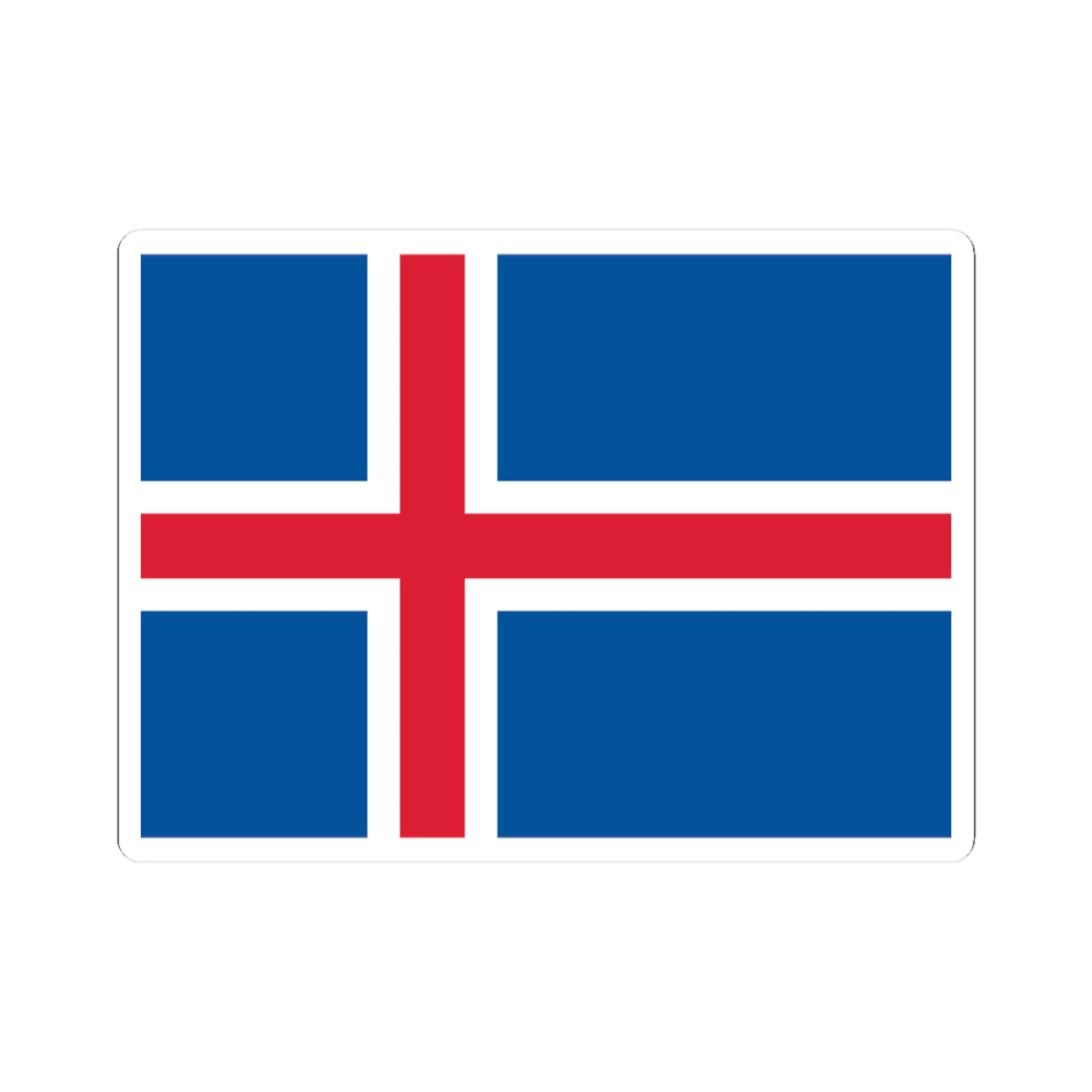 Flag of Iceland (Iceland) STICKER Vinyl Kiss-Cut Decal