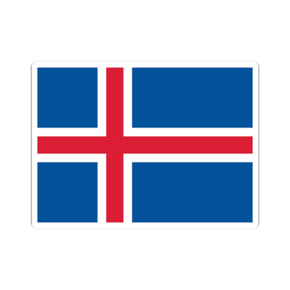 Flag of Iceland (Iceland) STICKER Vinyl Kiss-Cut Decal