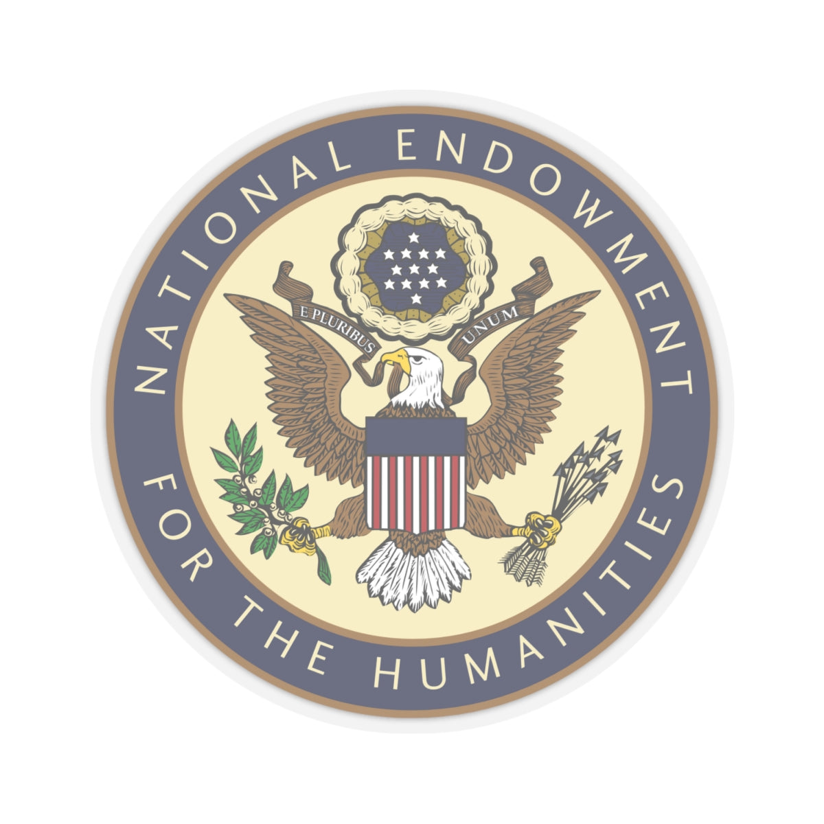 United States National Endowment for the Humanities - STICKER Vinyl Kiss-Cut Decal