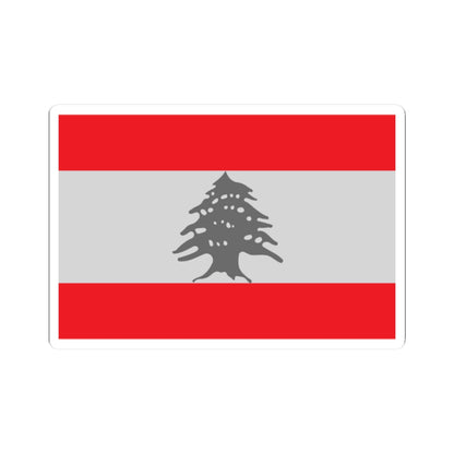 Flag of Lebanon - Red (Lebanon) STICKER Vinyl Kiss-Cut Decal