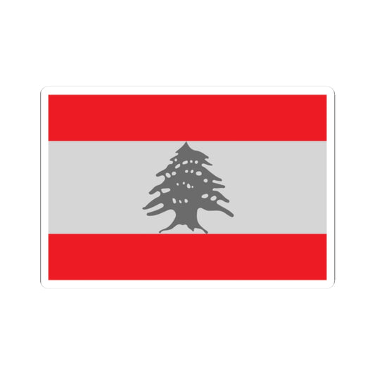 Flag of Lebanon - Red (Lebanon) STICKER Vinyl Kiss-Cut Decal
