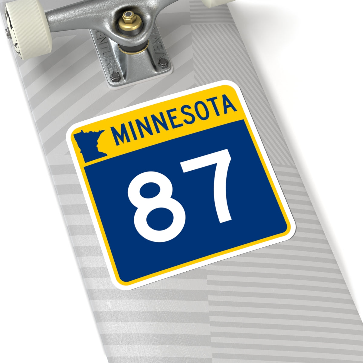 MN-87 (Minnesota) (Road Sign) STICKER Vinyl Kiss-Cut Decal