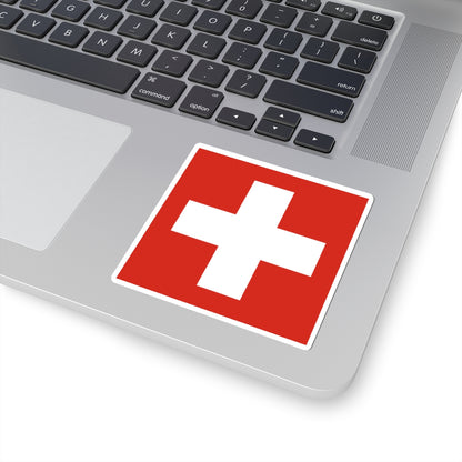 Flag of Switzerland 20-26 (Switzerland) STICKER Vinyl Kiss-Cut Decal