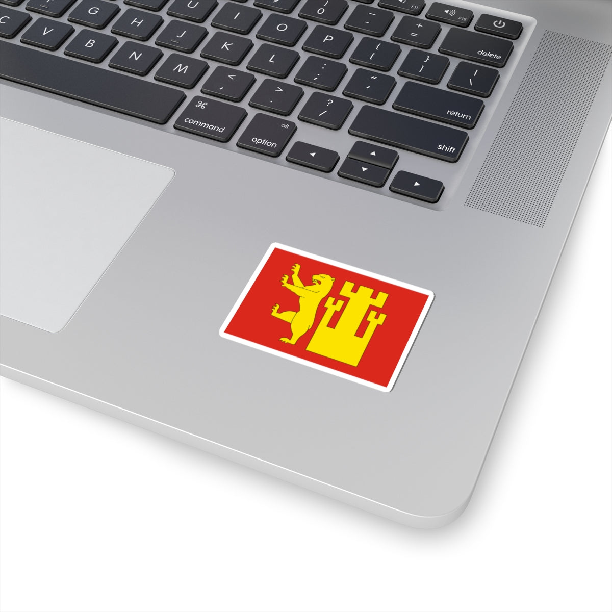 Flag of Fredrikstad (Norway) STICKER Vinyl Kiss-Cut Decal