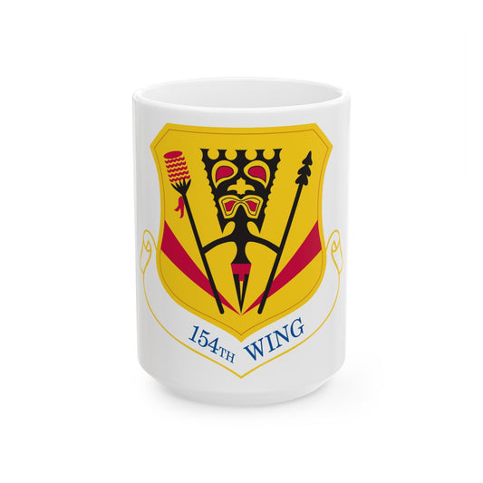 154th Wing (U.S. Air Force) White Coffee Mug-15oz-The Sticker Space