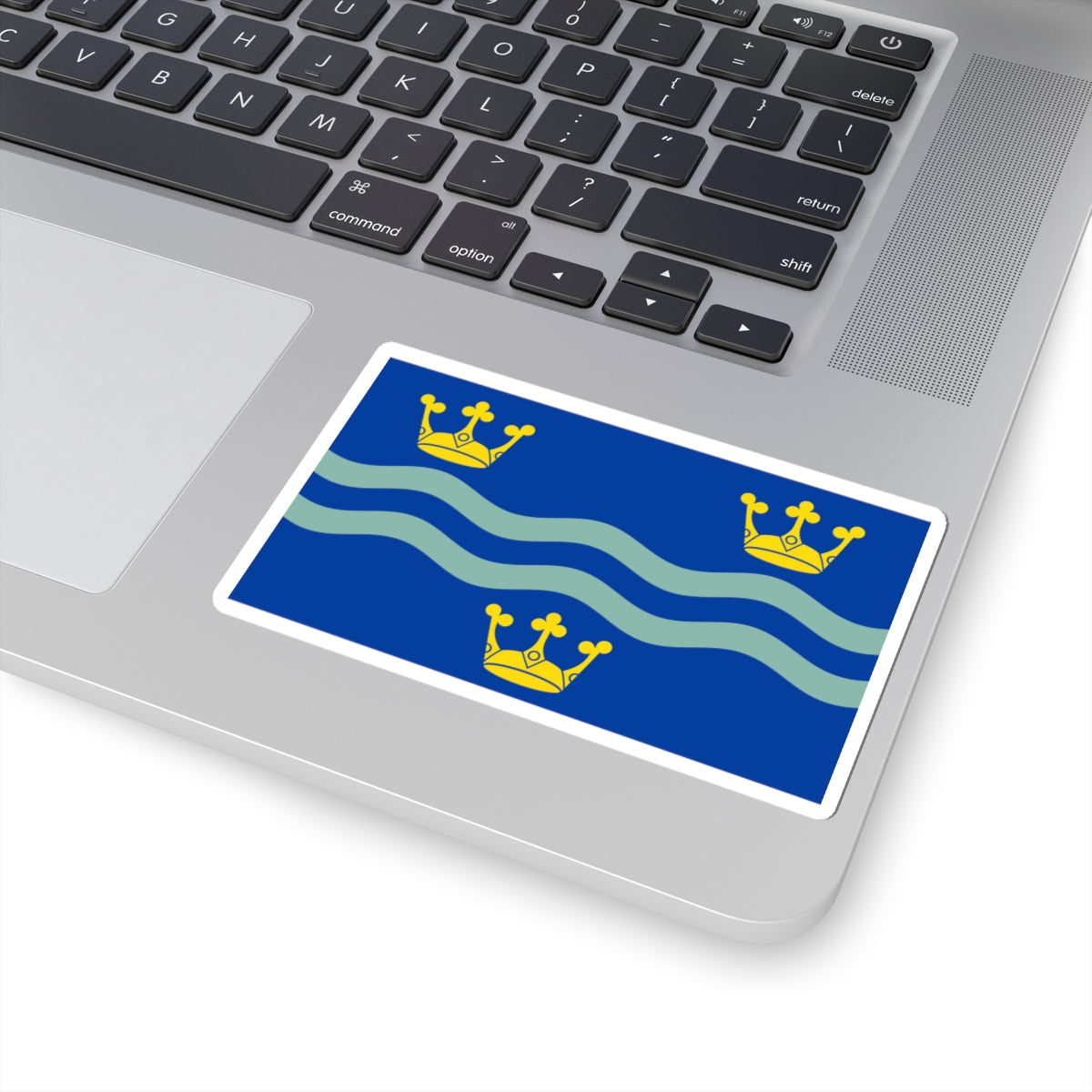 Cambridgeshire Flag (England) STICKER Vinyl Kiss-Cut Decal