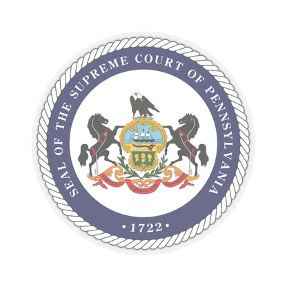 Seal of the Supreme Court of Pennsylvania v2 - STICKER Vinyl Kiss-Cut Decal