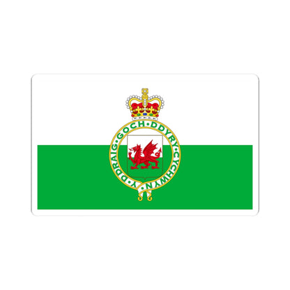 Flag of Wales 1953-1959 (United Kingdom) STICKER Vinyl Kiss-Cut Decal