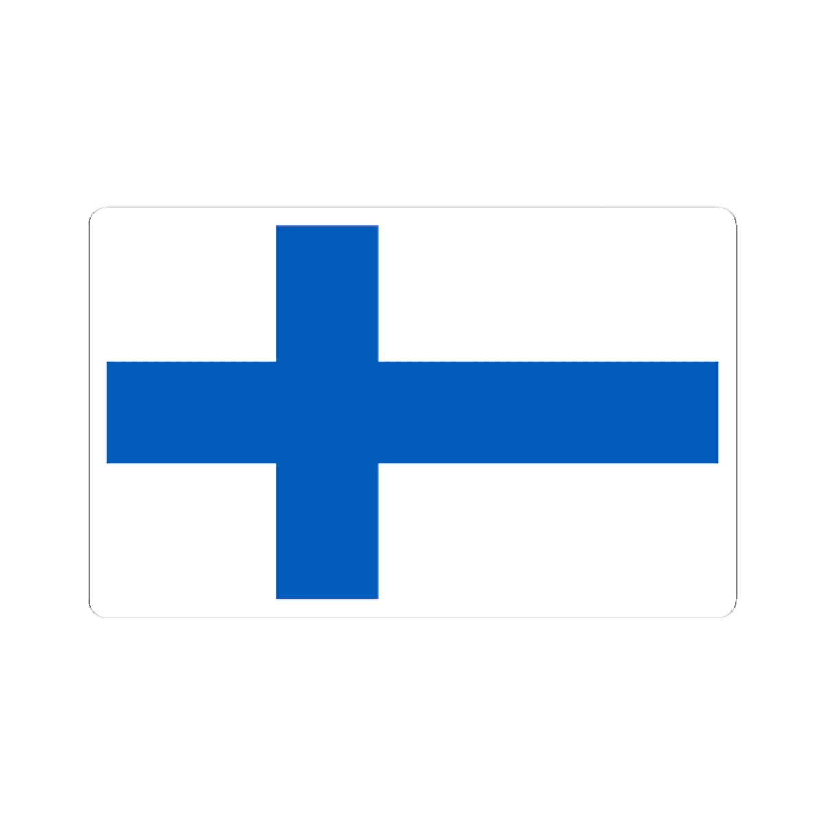 Flag of Finland 1918-1920 (Finland)_1 STICKER Vinyl Kiss-Cut Decal