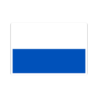 Flag of Valdaysky rayon Novgorod oblast 1996 (Russia) STICKER Vinyl Kiss-Cut Decal