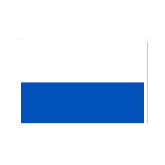 Flag of Valdaysky rayon Novgorod oblast 1996 (Russia) STICKER Vinyl Kiss-Cut Decal