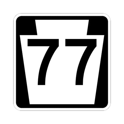 PA-77 (Pennsylvania) (Road Sign) STICKER Vinyl Kiss-Cut Decal