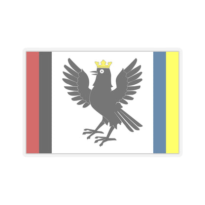 Flag of Ivano Frankivsk Oblast Ukraine - STICKER Vinyl Kiss-Cut Decal