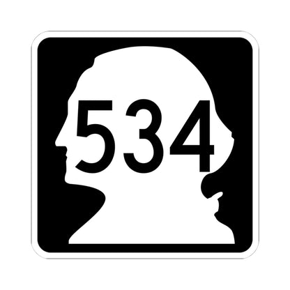 WA-534 (Washington) (Road Sign) STICKER Vinyl Kiss-Cut Decal
