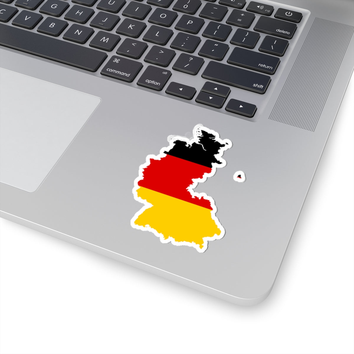 Flag-map of West Germany 1949-1990 (Germany) STICKER Vinyl Kiss-Cut Decal