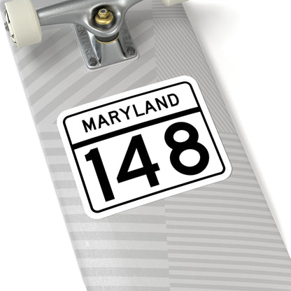 MD Route 148 (Maryland) (Road Sign) STICKER Vinyl Kiss-Cut Decal
