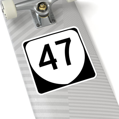 Virginia 47 (Virginia) (Road Sign) STICKER Vinyl Kiss-Cut Decal