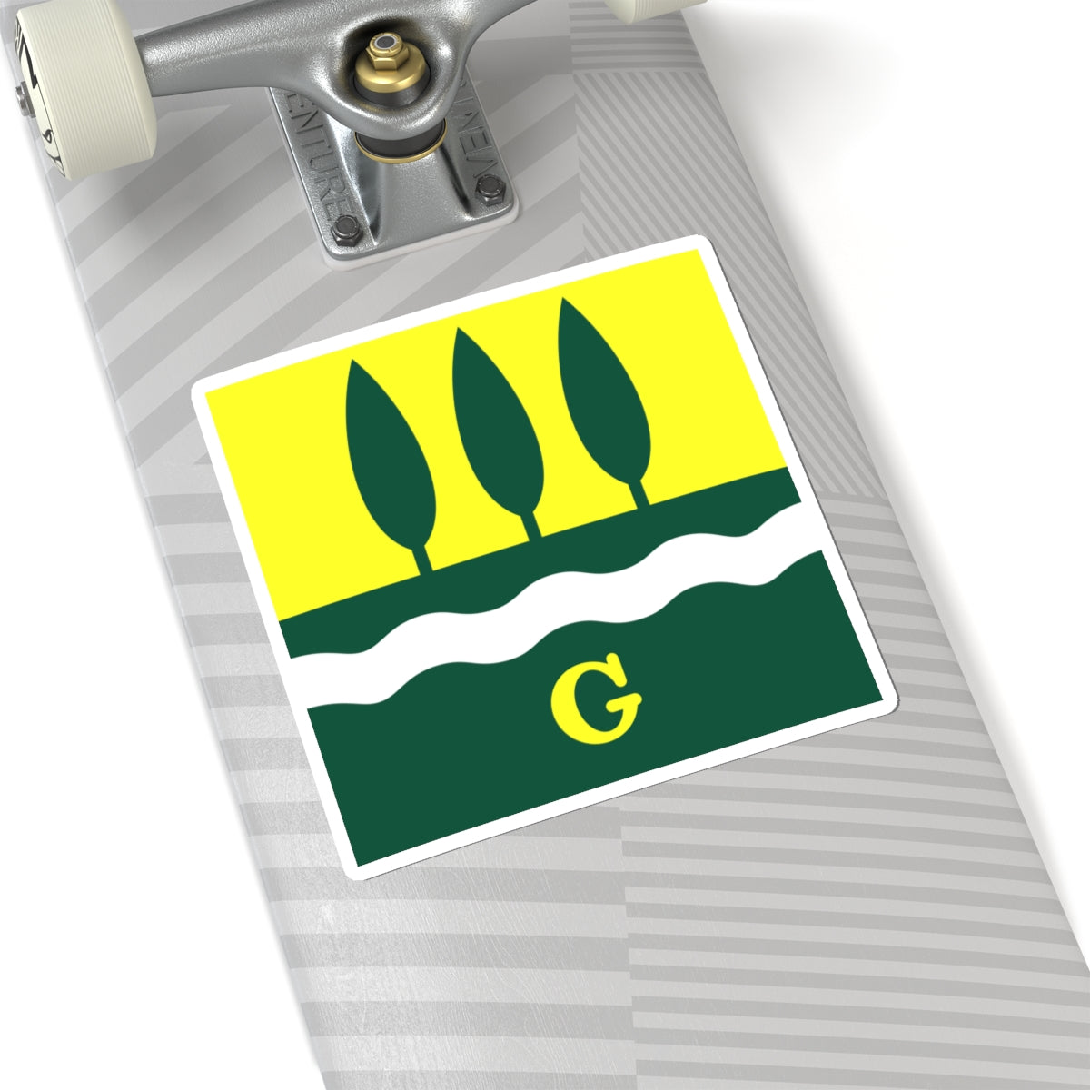 CHE Grunau ZH Flag (Switzerland) STICKER Vinyl Kiss-Cut Decal