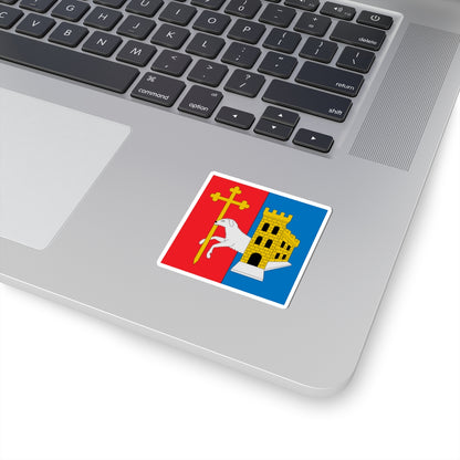 Flag of Gilberto Agustoni (Switzerland) STICKER Vinyl Kiss-Cut Decal