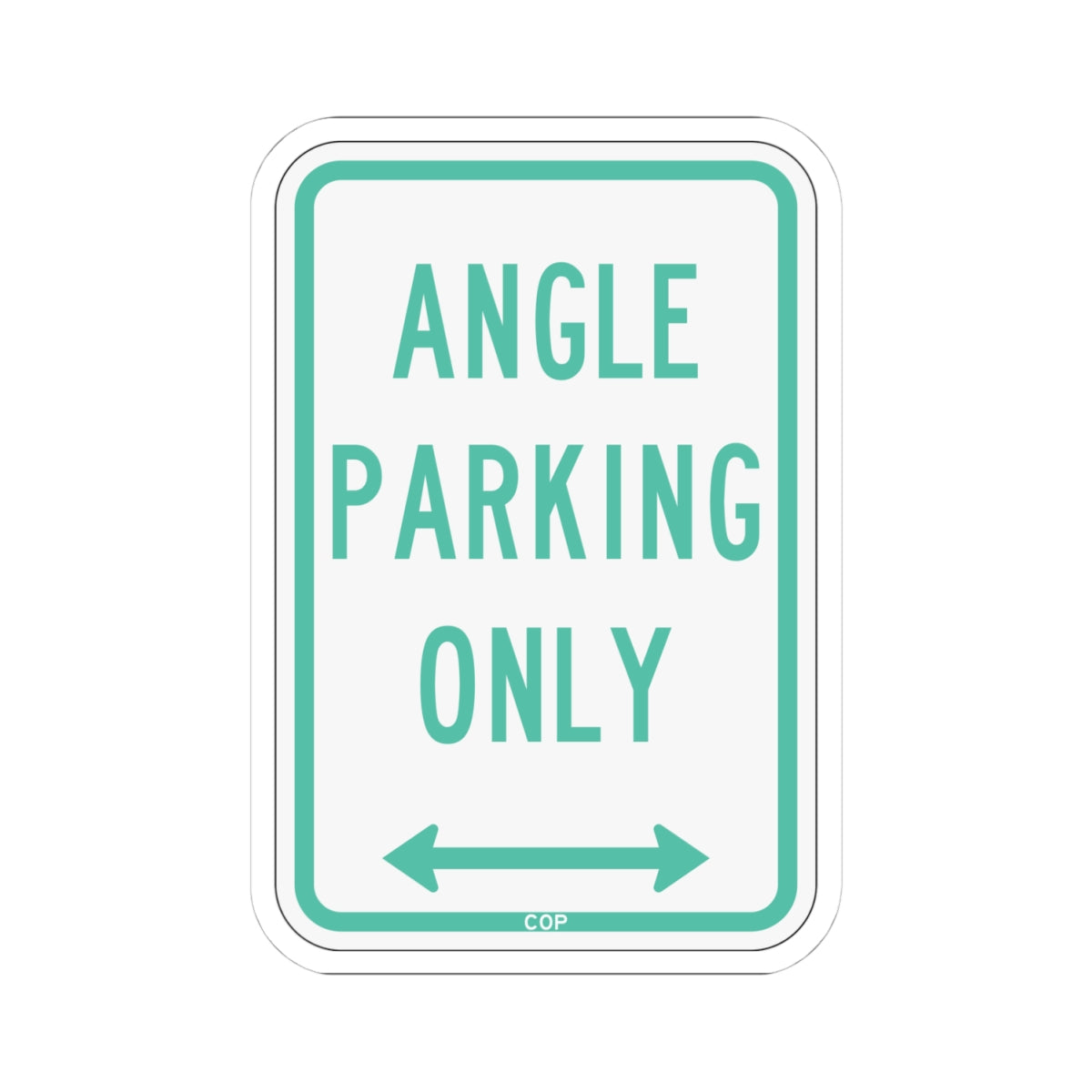 PBOT Road sign P4620D (Oregon) (Road Sign) STICKER Vinyl Kiss-Cut Decal
