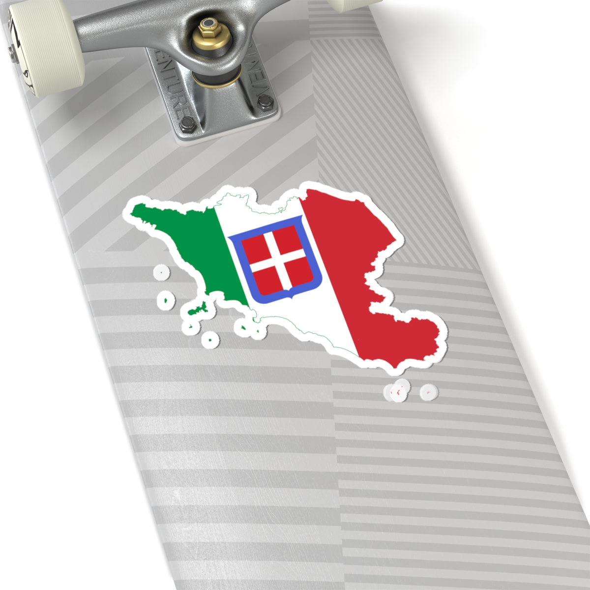 Flag map of Central Italy (Italy) STICKER Vinyl Kiss-Cut Decal