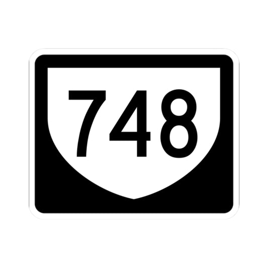 PR urban primary 748 (Puerto Rico) (Road Sign) STICKER Vinyl Kiss-Cut Decal