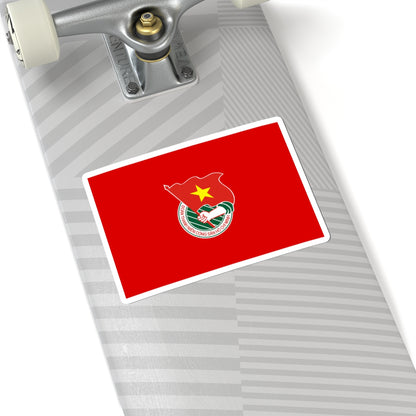 Flag of HCM Communist Youth Union (Vietnam) STICKER Vinyl Kiss-Cut Decal
