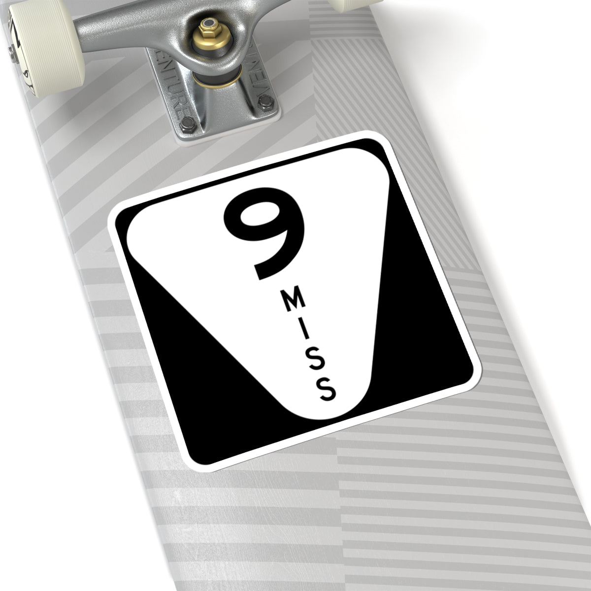 Mississippi 9 (Mississippi) (Road Sign) STICKER Vinyl Kiss-Cut Decal
