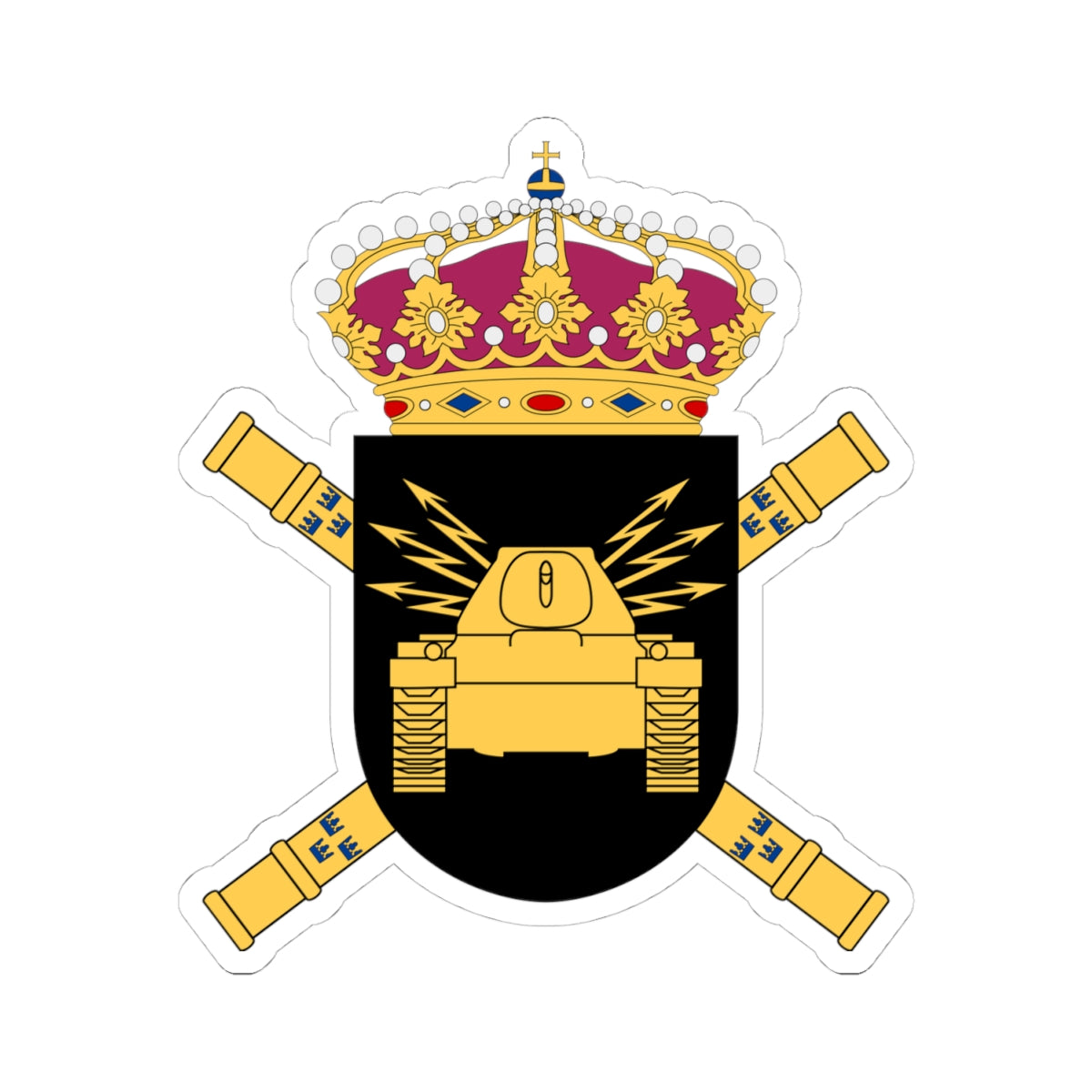 Södra arméfördelningen vapen (Sweden) (Coat of Arms) STICKER Vinyl Kiss-Cut Decal