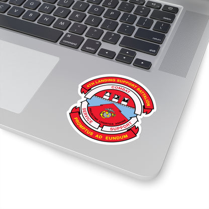 4th Landing Support Battalion Promptus Ad Eundum (USMC) STICKER Vinyl Kiss-Cut Decal